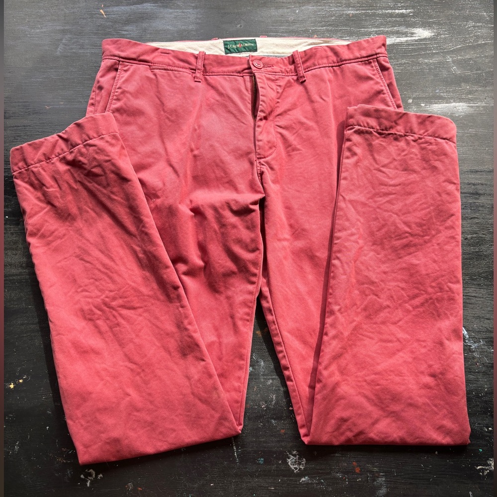 j. crew always coral khaki pants